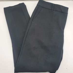 Ann Taylor Factory Pants 2 Black Straight Leg Front Pleat Work Pant